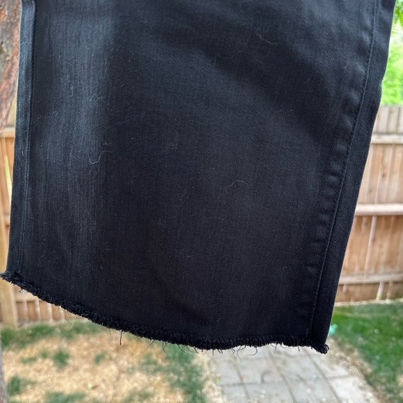 DL1961 High Rise Wide Leg Hepburn Ashwell Raw Frayed Hem size 31 - Picture 8 of 16